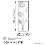 Wallity Strawberry 3 - Accesorio decorativo de pared de metal multicolor